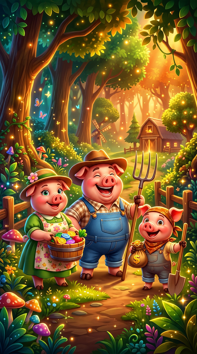 3 Little Piggies slot machine cover art