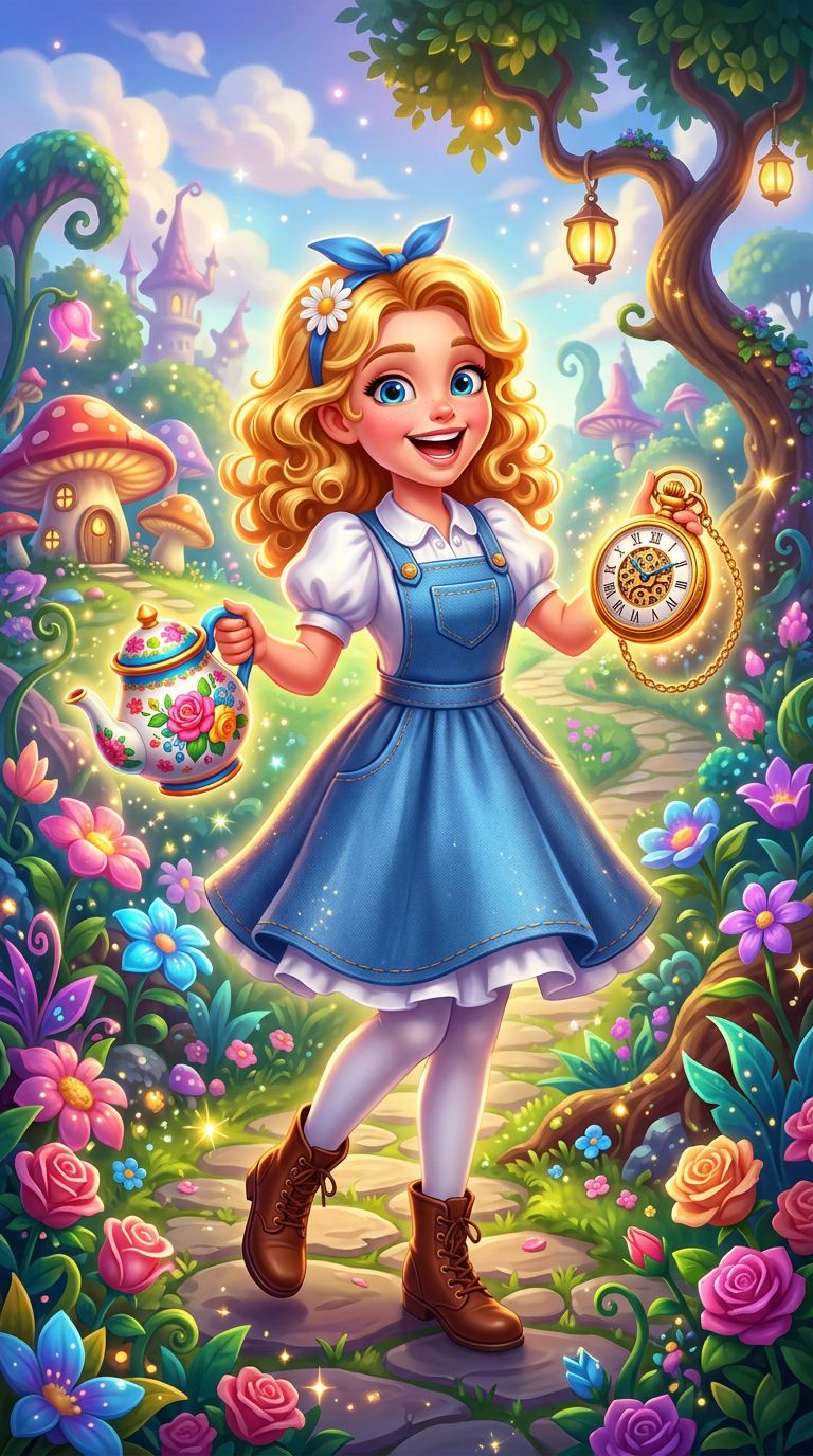 Alice's Adventure slot machine cover art