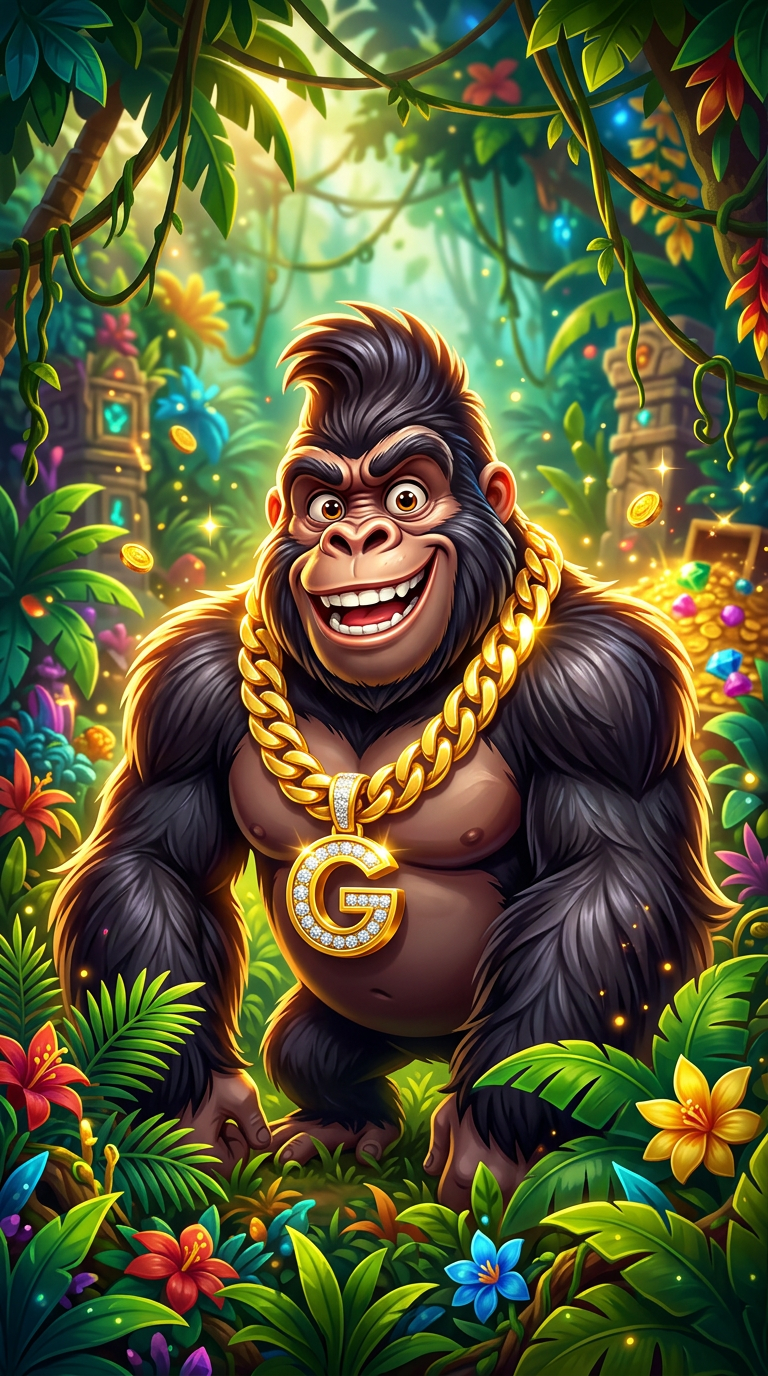 Jungle King slot machine cover art