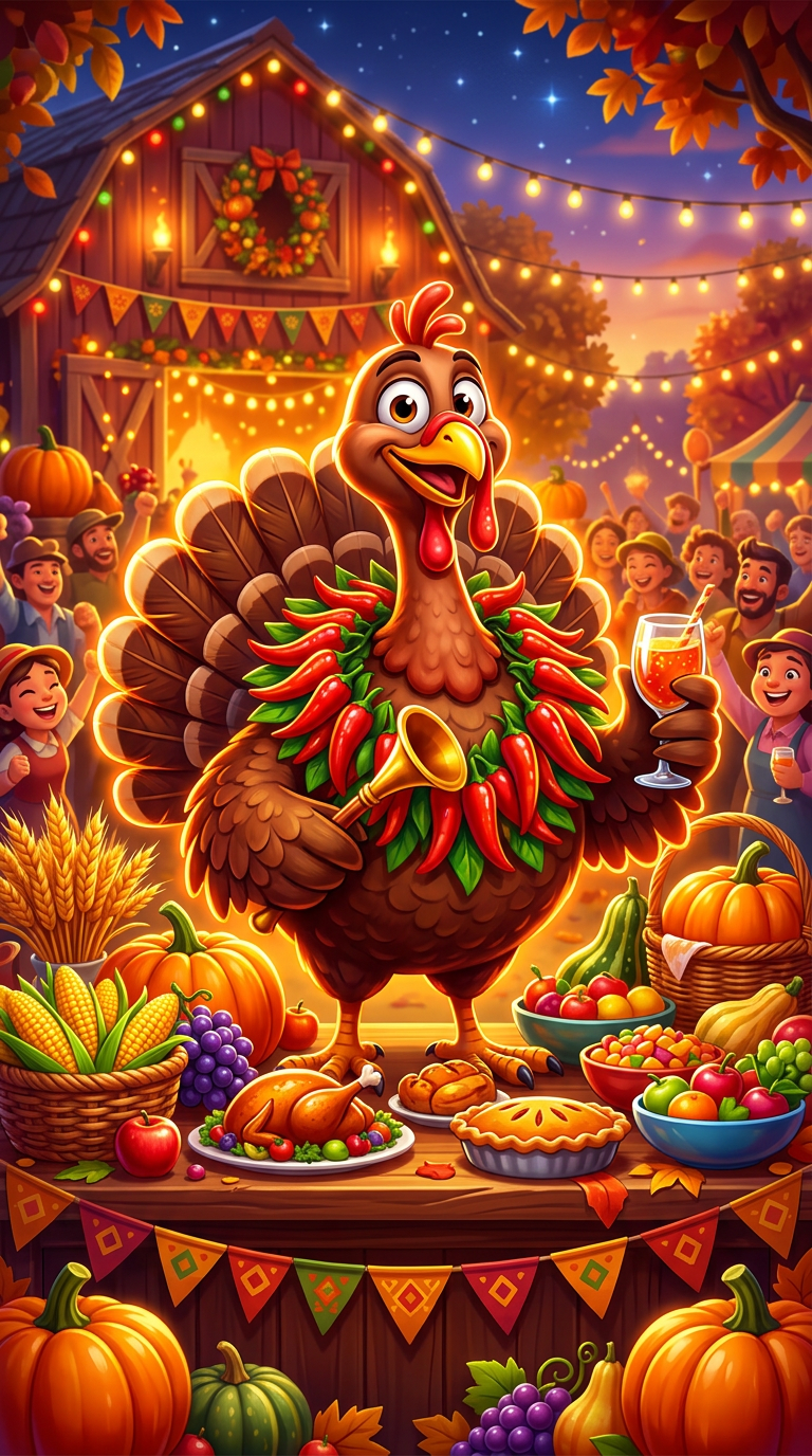 Triple Chili Turkey slot machine cover art
