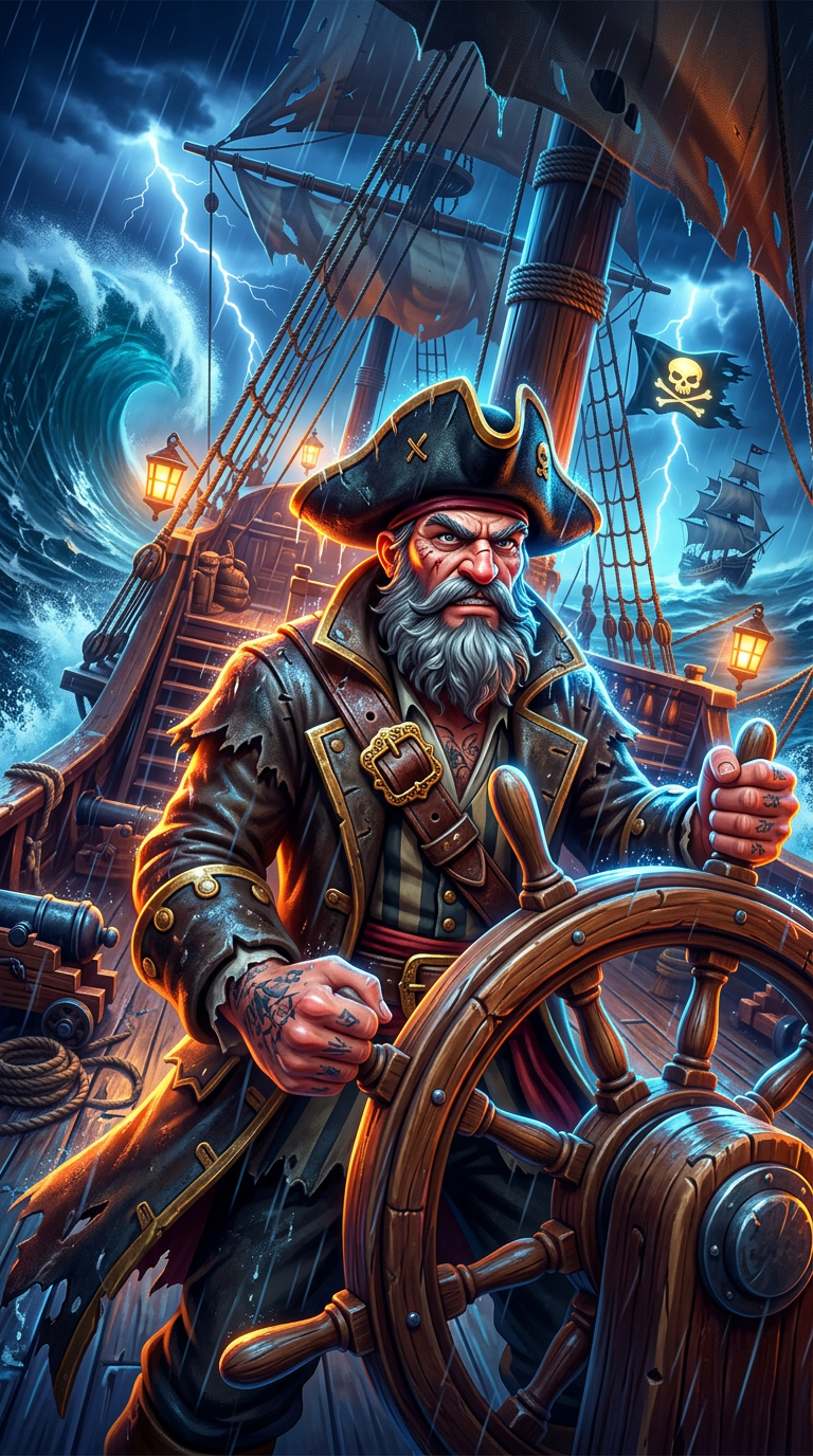 Rogue Waves slot machine cover art